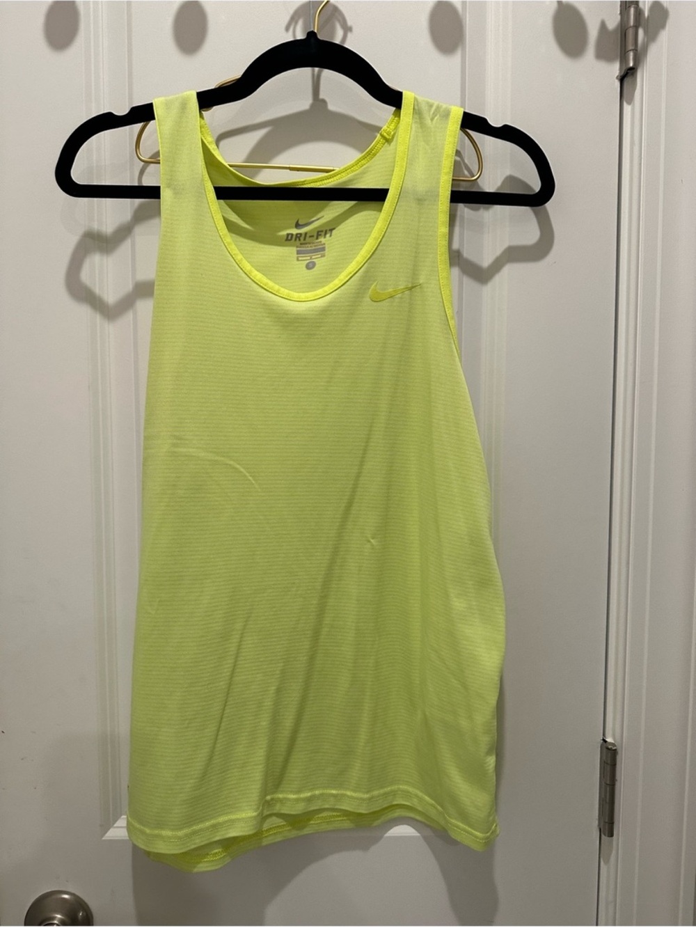 Nike Dri-FIT Neon Yellow Crop Tank Top